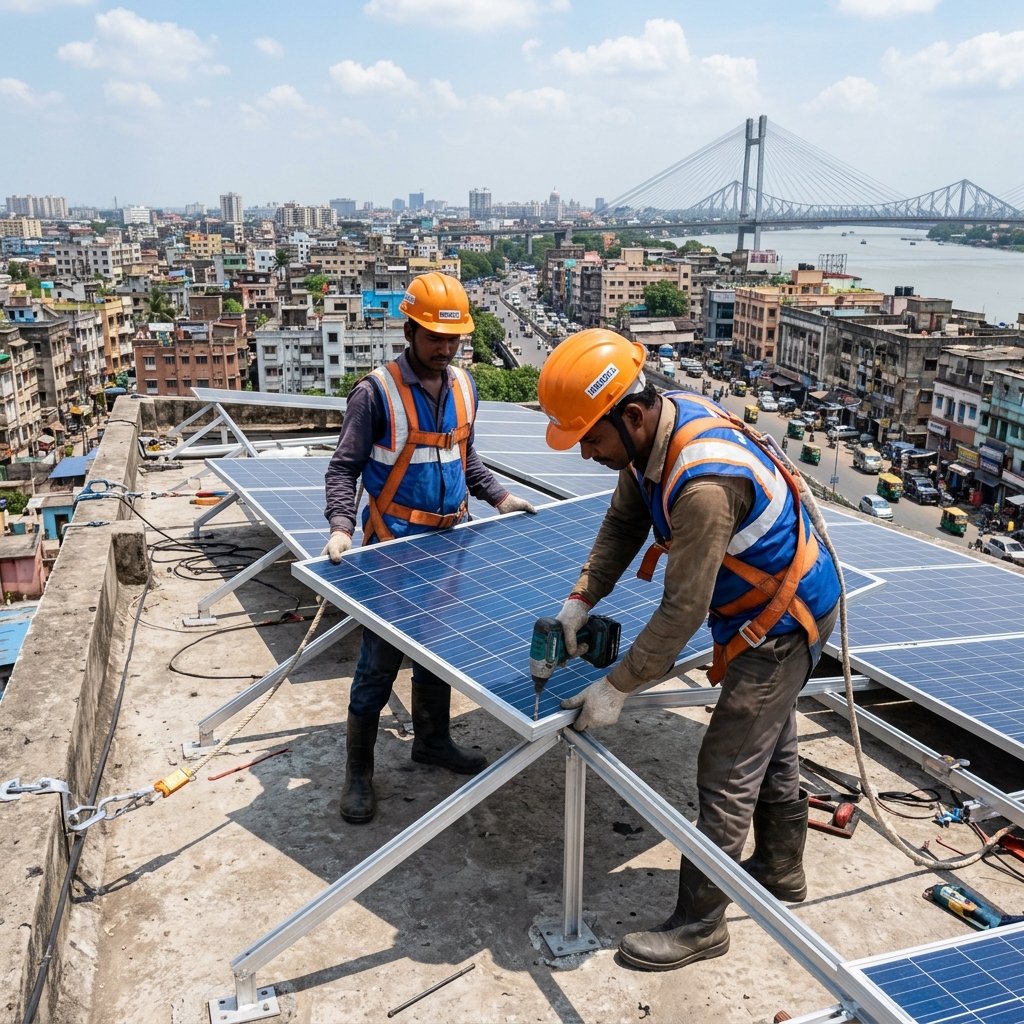 Solar panel installation